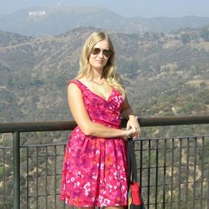 Express Pink Floral Dress