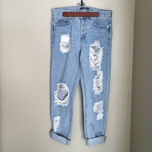 High waisted brandy Melville boyfriend jeans