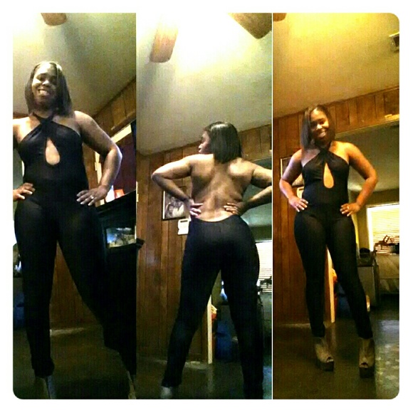 One piece black jumpsuit