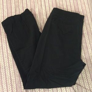 Aeropostale curvy fit bootcut twill uniform pants