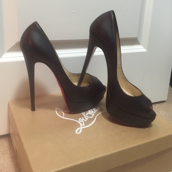 Christian Louboutin 150 Cacao platform