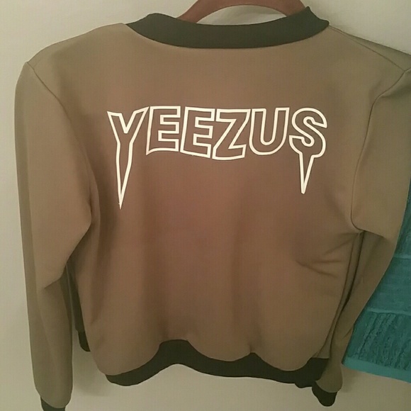 Olive and black trim bomber jacket