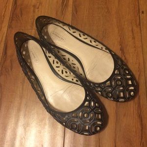 Black Cage Coach Flats