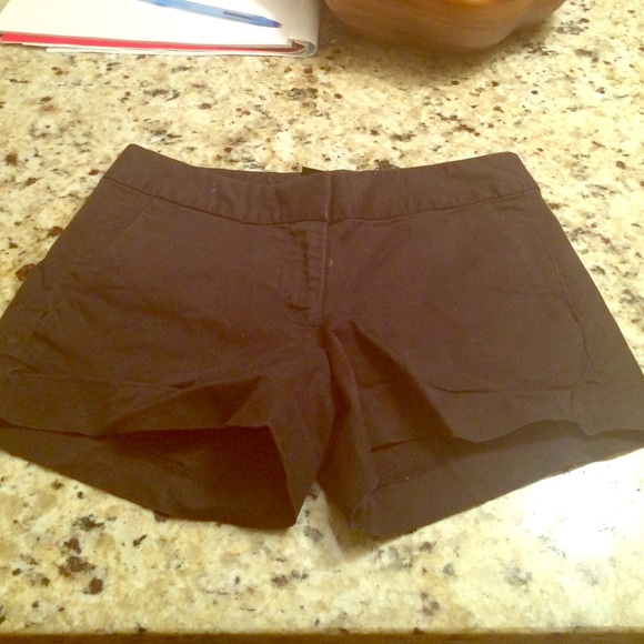 Black J. Crew city fit chino shorts size 0
