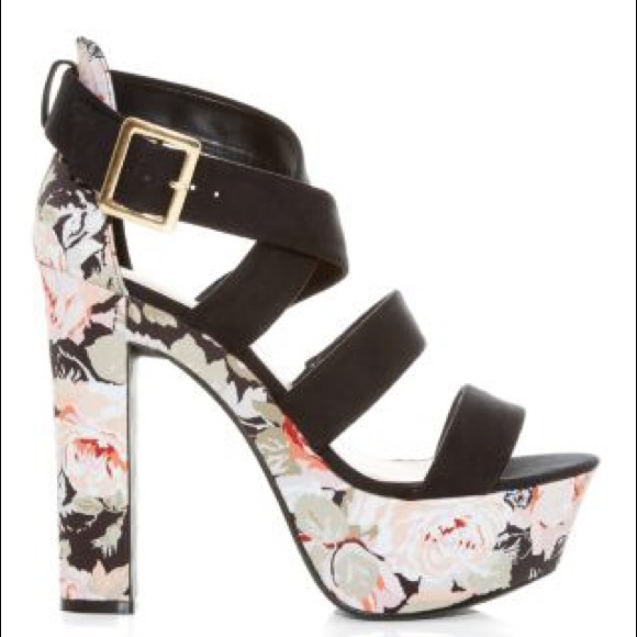 New Look Floral Platform Heel - Picture 2 of 2