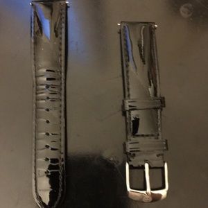 MICHELE 18mm Patent Leather Watch Strap