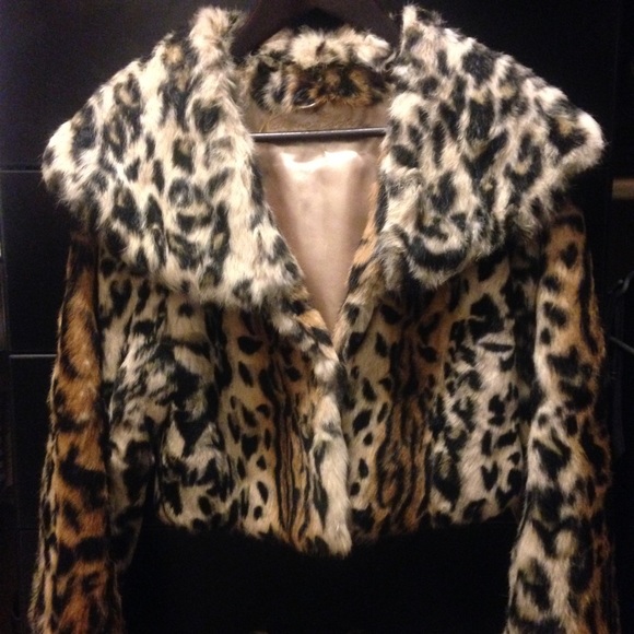 Katherine Barclay real rabbit fur jacket