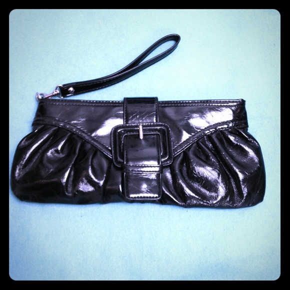 Express Black Clutch