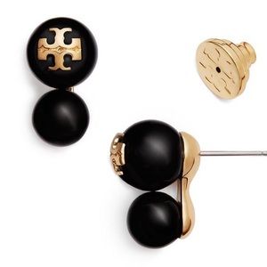 Tory Burch Double Earring in Black