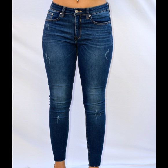 Raw Hem Jeans - Picture 4 of 6
