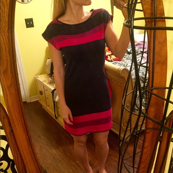 Lilly Pulitzer - crocheted in navy, pink & maroon