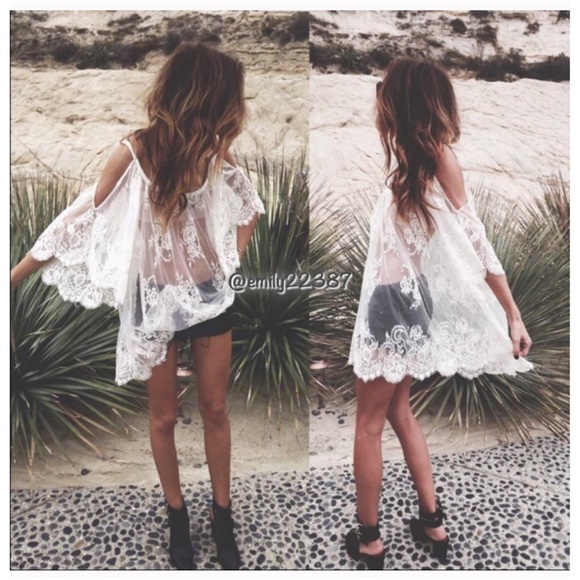 Lilacs & Lace Boutique Other - Last one! Lace Cover Up Dress