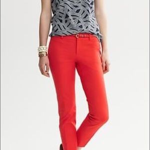 Banana Republic Orange Sloan fit pant, NEW