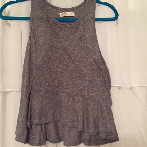 Gray Hollister peplum