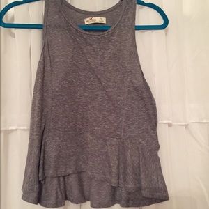 Gray Hollister peplum