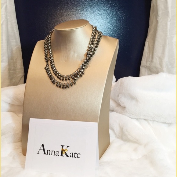 J.Crew diamonds and beads necklace