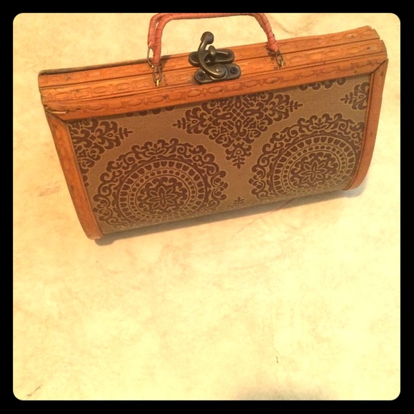Hipster Wooden Satchel  Purse