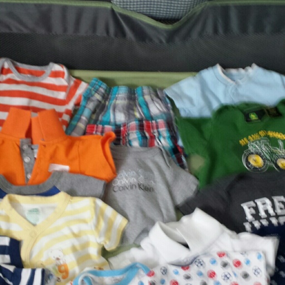 Boys 0-3 months 18 piece bundle several new onesis