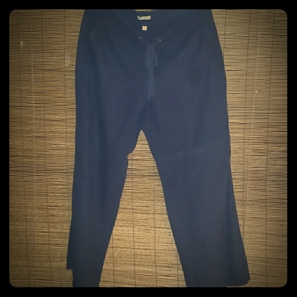 Navy Blue Linen Pants