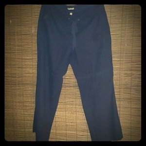 Navy Blue Linen Pants