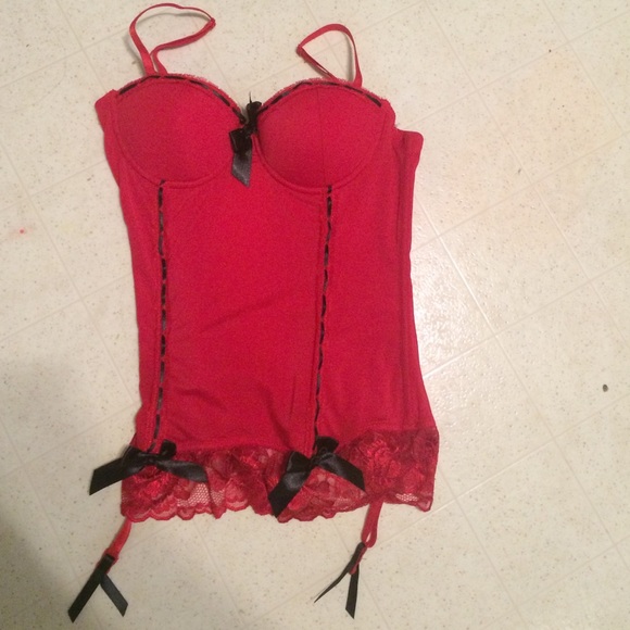 Black and red lingerie