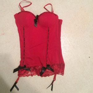 Black and red lingerie