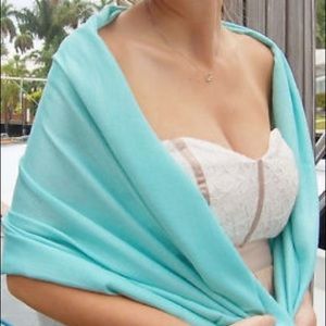 Beautiful aqua blue pashmina wrap/scarf