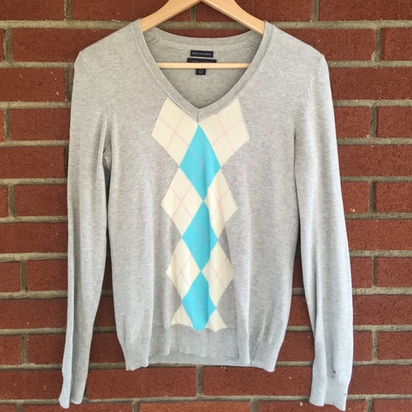 Pretty argyle sweater