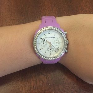 Purple Michael Kors watch! In box and ready to go!
