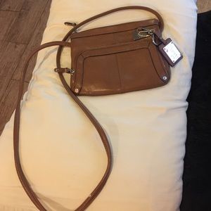 Brown over the shoulder purse