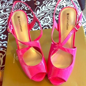 Classy pink glamorous pump