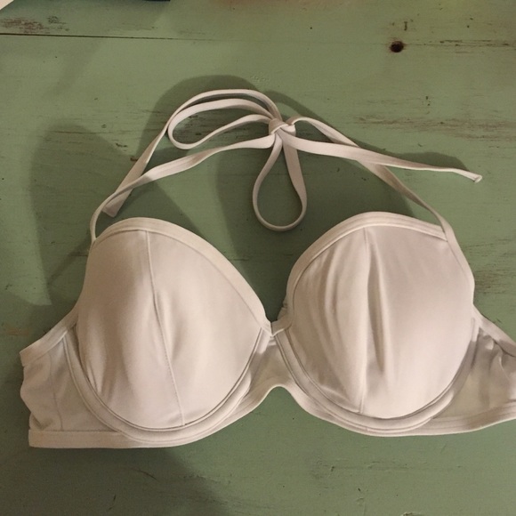 White Victoria's Secret bathing suite top