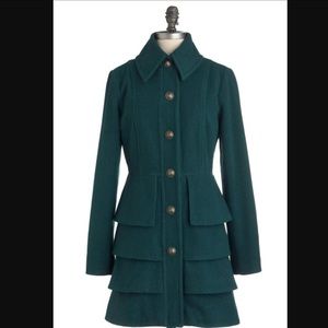 Small BB Dakota layered coat jacket green