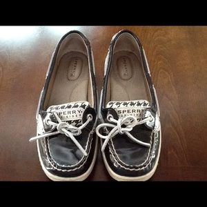 Black and white Sperry's