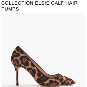 Jcrew Collection Elsie Calf Hair Leopard Pump