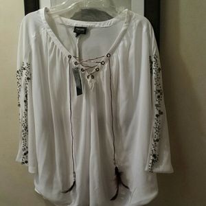(SOLD) Womans poncho shirt