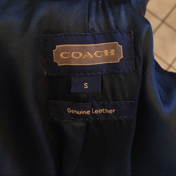 🎉sale🎉COACH double breasted trench coat leather. - Picture 3 of 4