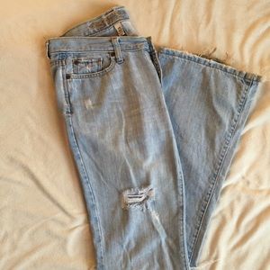 Abercrombie and Fitch very distressed jeans