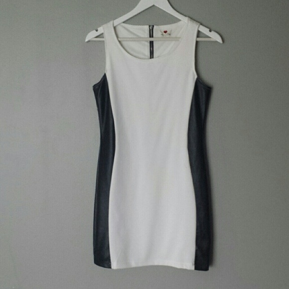 Black & White Fitted Dress