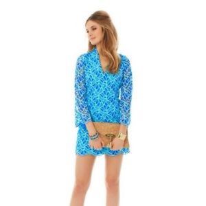 Lily Pulitzer Brewster Blue Lace Dress NWT
