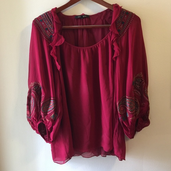 Nanette Lepore Hand stitched blouse