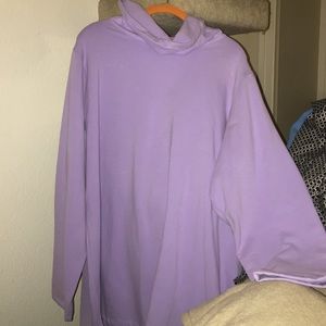 Lands' End Lavender Long Sleeve Sweater Top 2X