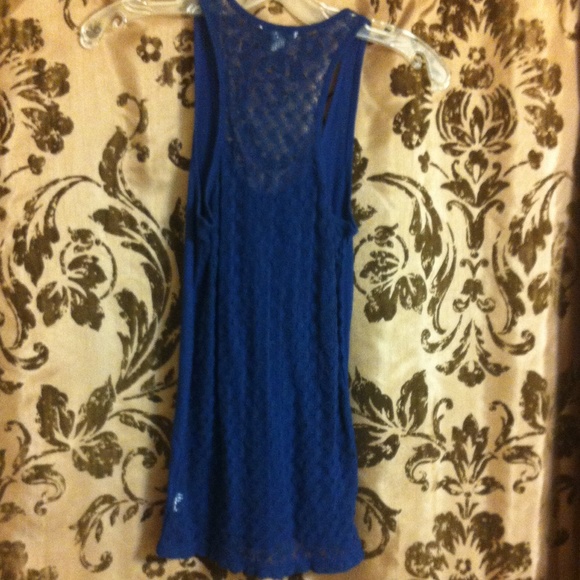 detailed navy tank top - Picture 2 of 3