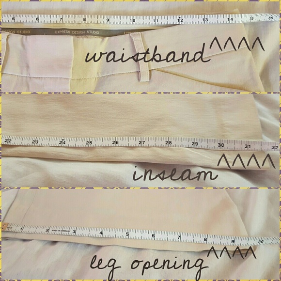 EXPRESS DESIGN STUDIO Editor beige trousers 2 xs s - Picture 4 of 4