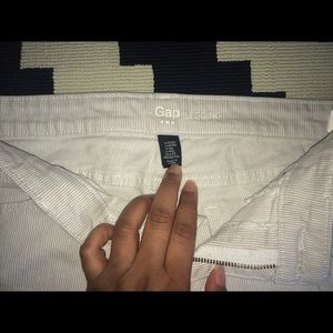 GAP gray and white Stripe legging denim