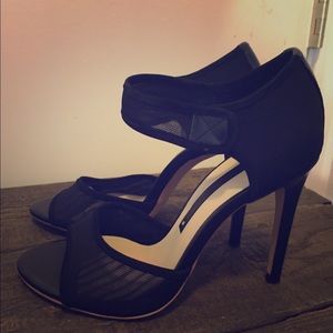 Black sexy open toe ASOS heels