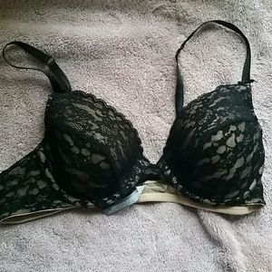 Aerie Lightly Lined black lace bra