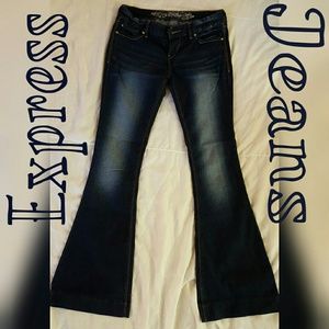EXPRESS JEANS Stella Flare dark bellbottom jeans 2