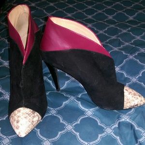 High vamp booties