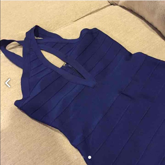 ❗️SOLD❗️Navy bandage dress - Picture 3 of 3